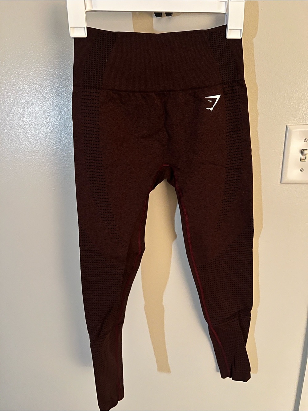 Gymshark Maroon Seamless High-Waist Leggings